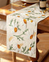 Canvas Embroidered Table Runner - 13"x 72" Coffee Table Runner for Living