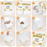 50 Summer Pajean Little Cutie Orange Diaper Raffle Tickets with Box Baby Shower Party Supplies Tangerine Theme Orange