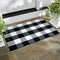 Buffalo Plaid Check Rug 23.6 x 35.4 Inches, Cotton Washable Indoor/Outdoor Checkered Rugs