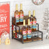 3 12 Countertop LOTEYIKE Tier Coffee Syrup Rack Organizer, Water Bottles Holder Stand Liquor Cabinet Storage, Wine Rack