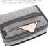 FlowFly Mini Cooler Lunch Box, Portable Soft Bag Thermal Meal Tote Kit with Handle, Heather Grey
