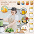 50 4 oz Yungyan Pcs Small Jars with Lids, Clear Mini Mason Jars Plastic Containers with Lids and Tags Mini Jelly