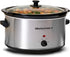 Elite Gourmet Stainless Steel Slow Cooker, 8.5 Quart, Dishwasher-Safe with Tempered Glass Lid