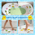 17PCS UNEEDE Kids Bathtub Mat with Non Slip Bathtub Stickers, Non Slip Shower Mat for Toddlers, Washable Anti Slip Tub