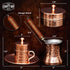 Set Set 2 7oz Turkish Coffee Turkish Coffee Maker w/ Cups, Sugar Dish, & Copper Pot (Cezve) Traditional Gifts for Latte