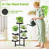 5 27 Inch Tier Metal Plant Stand Indoor, Tiered Corner Plant Holders for Multiple Plants, Tall Flower Pot Holde Display