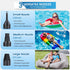 3 Nozzles, Swimming Electric Air Pump for Inflatables, VANNPOOY Portable Air Mattress Pump, Quick Inflate Deflate Plug
