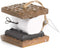 2 Inch Resin Decorative Holiday Ornament - Smiling White Chocolate Brown S'mores Sandwich