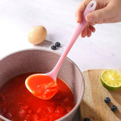 Small Silicone Ladles, Mini Gravy Ladles, Heat-resistant Sauce Ladles for Cooking, BPA Free