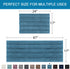 H.VERSAILTEX 2 Piece Bathroom Set - Super Absorbent Chenille Striped Bath Mats - Non Skid Machine Wash Dry Rugs