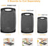 Cutting Boards for Kitchen, Plastic Chopping Board Set of 3 with Non-Slip Feet, Easy Grip Handle, BPA Free