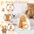 50PCS Bear Bottle Openers Keychain Baby Shower Party Favors Bottle Opener Bears for Theme Party Birthday Return Favors