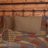 VHC Brands Set of 2 Rustic Bedding Ridge Cotton Patchwork Plaid Standard Pillow Cases, Cedar Green