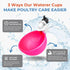 5 Pack) Lil'Clucker - Large Automatic Chicken Waterer Cups Suitable for Ducks, Geese, Turkeys, and Bunny Rabbit - Water