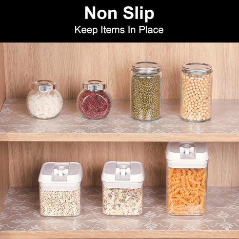 Cooyes Shelf Liner Drawer Liners, Non Adhesive Cabinet Liner, EVA Waterproof Non-Slip Refrigerator Liners for Kitchen,