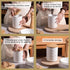 Sets Countertop, Pack 4 Sweejar Ceramic Canisters for Kitchen Relief Food Storage Jar with Bamboo Lid, Stackable