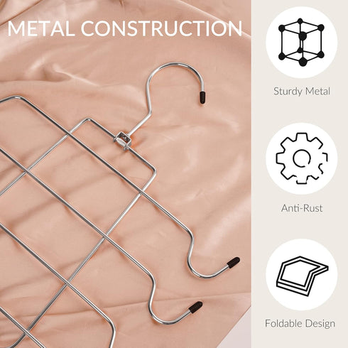 ZEDODIER 2 Pack Tank Top Hanger, Space Saving Non-Slip Bra Hanger for Closet Organizers and Storage (Silver)