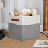 DULLEMELO Cube Storage Basket for Shelves, Collapsible Fabric Storage Cubes for Office, Bedroom, Toys, with Handles