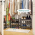 Entryway,3-Tier Closet, viewcare Small Shoe Rack for Black Bamboo Shoe Organizer for Hallway Free Standing Shoe Racks