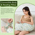 55" Full Body Pillow for Adults & Pregnancy - Extra Long Round Cylinder Pillow for Side Sleepers, Adjustable Firmness