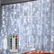 Ollny Curtain Lights 6.6x6.6ft, 200 LED White String Lights with Remote, USB Power Fairy Light for Wedding Decor