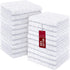 DecorRack 20 Pack 100% Cotton Wash Cloth, Luxurious Soft, 12 x 12