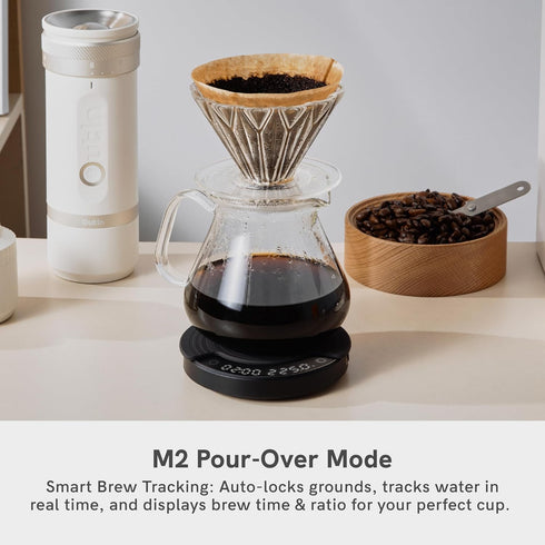 2kg/0.1g OutIn Claro Portable Coffee Scale, Espresso Scale Accurate Measurement, Pour Over Coffee Scale Multiple Modes