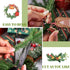 Syhood 50 Pieces Artificial Pine Branches, Christmas Tree Picks for DIY Garland Wreath Home Decor, 2 Styles