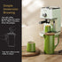 22oz DHPO Ceramic French Press Coffee Maker, Single Serve Coffee Press with Walnut Wood Lid, Lead-Free, Food Grade