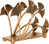 OwlGift Modern Ginkgo Leaves Design Napkin Holder, Metal Paper Napkin Storage for Kitchen, Bronze
