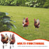 2Pcs Happyyami Acrylic Chicken Yard Art - Decorative Hen Lawn Stakes for Garden Decoration, Outdoor Decor for Patio