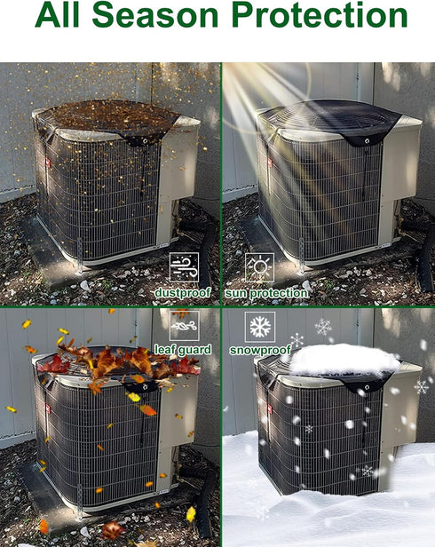 Universal Air Conditioner Cover for Outside Unit, Mesh AC Covers for All Season Protection (36" x 36")