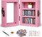 Pawnoc Mini Bookshelf, with 60pcs Mini Books, Plant Flowers, and Tweezers, Anxiety Bookshelf