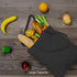 TOPDesign 5-Pack Economical Black Cotton Tote Bag - 16"x15" Lightweight Reusable Grocery Shopping Bags