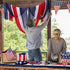 RunNico 4 120 38 Inch 4th PCS Patriotic Cheese Cloth Table Runner, x of July Sheer Fabric Table Runner, Red White