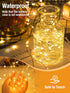 8 16.4 50 Dimmable btfarm Fairy Lights Battery Operated with Timer Modes, FT LED Silver Wire Twinkle String Lights