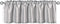 Aiking Home Solid Faux Silk Window Valance, Silver, Size 56''x16''