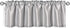 Aiking Home Solid Faux Silk Window Valance, Silver, Size 56''x16''