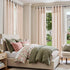 jinchan Grommet 2 63 inch Colorful Linen Curtains for Nursery Living Room Multi Red on Beige Striped Curtains