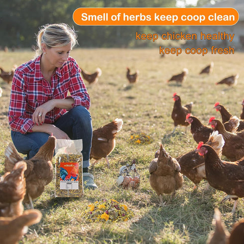21 Oz Chicken Nesting Herbs Flowers Premixed Dried Poultry Herbs Natural Nesting Box Pads Roost House Lime Feed Grit