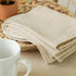 Benson Mills Cameron Textured Fabric Cloth Napkins - Set of 4, 18" x 18", Flax/Beige/Taupe