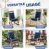 1 Pack Indoor Outdoor Chair Cushion, Garden High Back Chair Cushions, Lounger Chair Pad, for Recliner Patio Chair