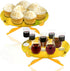 FRIDAY NIGHT 1-Tier Gold Round Cardboard Cupcake Stand - Mini Cake Dessert Holder, Reusable Birthday Wedding