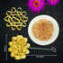 Dok Jok Brass Mold Thai Dessert Maker, Large Rosette Lotus Flower Cookie Mold with Handle, 4.13 Inch Diameter