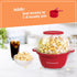 Nostalgia Classic Electric Stirring Popcorn Maker, Makes 8 Cups, Quick Heat Technology for Kettle Corn (Red)