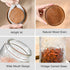 Adodeen 24oz Vintage Glass Canister With Lid Small Glass Jars Wide Mouth Mason Jars Airtight Coffee Canisters Kitchen
