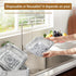 Non-Stick Disposable Air Fryer Aluminum Foil Liners, 50PCS Square 8 * 8 Inch for Oven & Grill