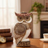 Owl Statue for Home Decor Accents, Shelf Bookshelf Table Office Living Room