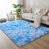 5x8 DweIke Fluffy Blue Shag Rugs for Bedroom Living Room, Large Soft Plush Tie-Dyed Light SkyBlue Girls Boys Kids Rug