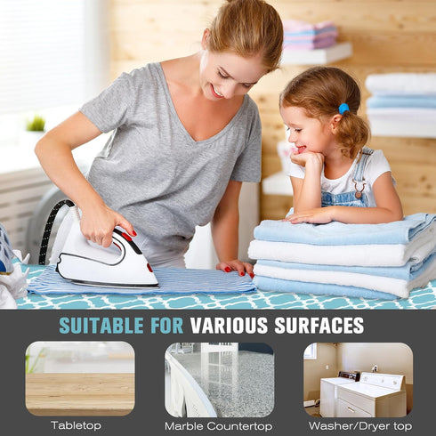 Ironing Mat - Portable Travel Ironing Pad, 28 x 24inch for Table Top of Washer, Dryer, and Countertop